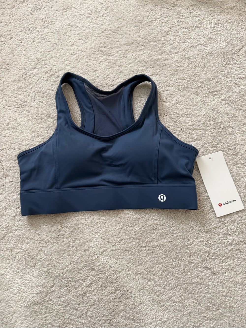 lululemon athletica Navy Racerback Support Sports Bra